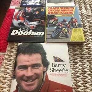 Motorcycle Racing Legends Vintage Lot of 5 Hardcover Books